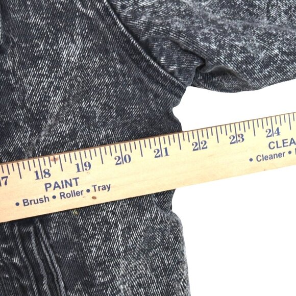 Vintage Levi's Black Acid Wash 80s 90s Perfect Fade Flannel Lined Large - Picture 8 of 9